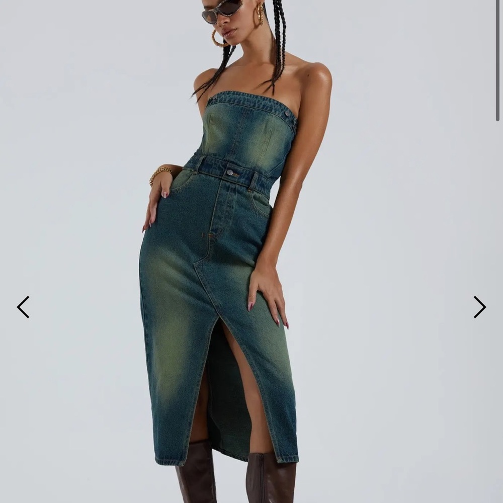 Jaded London detachable denim dress